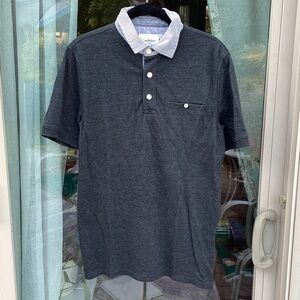 Goodfellow & Co Charcoal Polo with White Collar